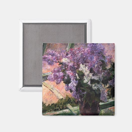 Aimant Mary Cassatt - Lilacs dans une fenêtre (Recto/Verso)