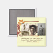 Aimant Mary Croom Curtis et ses fils Benjamin & Joseph (Recto/Verso)