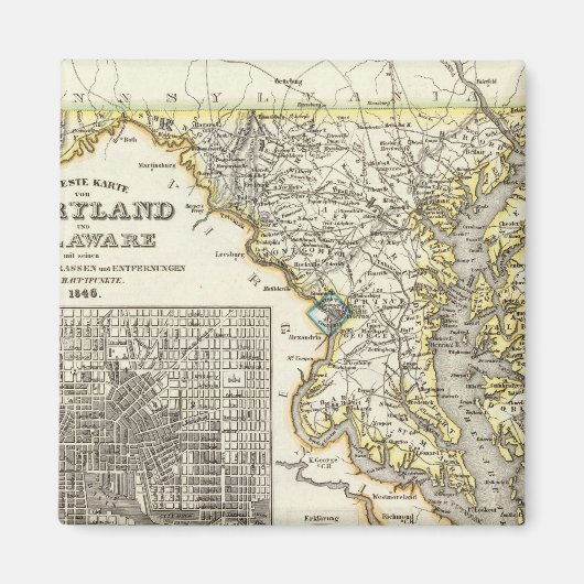 Aimant Maryland, Delaware (Devant)