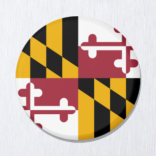 Aimant Maryland flag & Maryland, USA holiday/sports