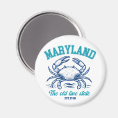Aimant Maryland Old Line State - Maryland Pride (Recto/Verso)