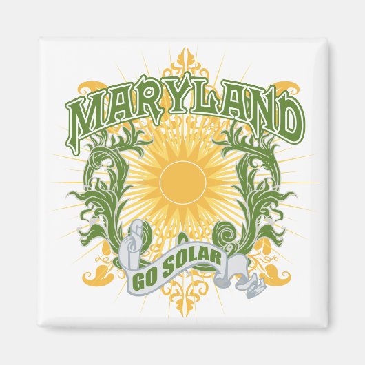 Aimant Maryland solaire (Devant)