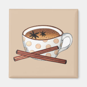 Aimant Masala Chai Teacup Indien Spirale Thé Noir Cuppa