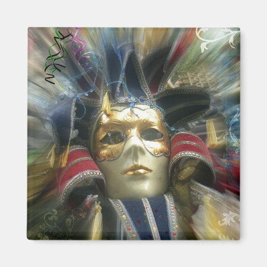Aimant Mascarade des couleurs (Devant)