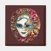 Aimant Mascarade, Mardi Gras, Masque de Carnaval (Devant)