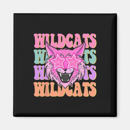 Aimant Mascotte de l'école Wildcats (Devant)