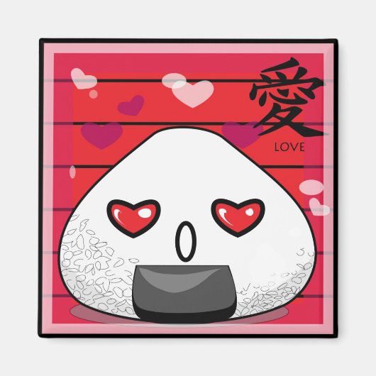 Aimant Mascotte japonaise au manga (Devant)