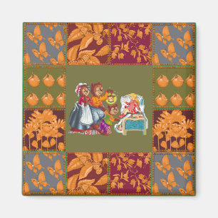 Aimant Masha et 3 ours de conte de fées