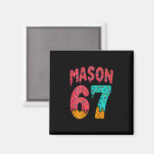 Aimant Mason 67 Glace Mignon Mème Six Sept (sur Ck)  (Recto/Verso)