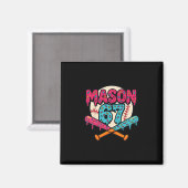 Aimant Mason 67 Graphique drôle de glace qui coule Mème à (Recto/Verso)
