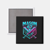 Aimant Mason 67 Graphismes drôles de glace qui coule Mème (Recto/Verso)
