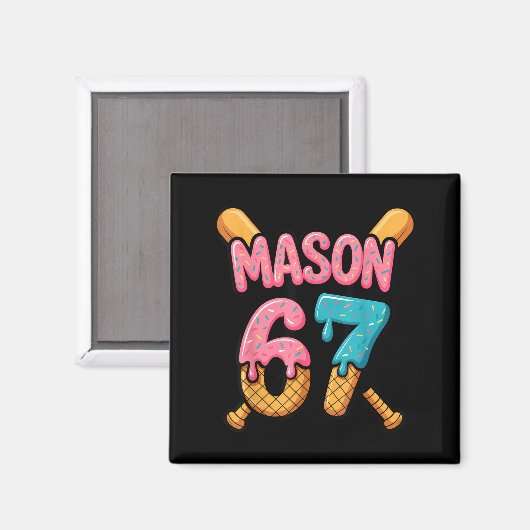 Aimant Mason 67 Ice Cream Drip Baseball  (Recto/Verso)