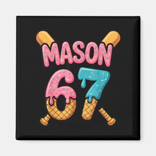 Aimant Mason 67 Ice Cream Drip Baseball  (Devant)