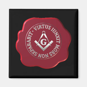 Aimant Masonic sceau de cire
