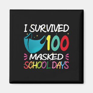 Aimant Masqué 100 Jours De Cadeau Étudiant Enseignant