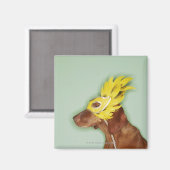 Aimant Masque de chien (Recto/Verso)