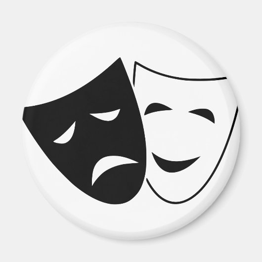 Aimant Masque De Comédie Et De Tragédie (Devant)