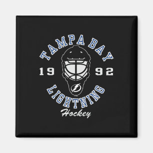 Aimant Masque de hockey Tampa Bay Lightning noir officiel