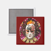 Aimant Masque de masquerade, masque de Mardi Gras  (Recto/Verso)