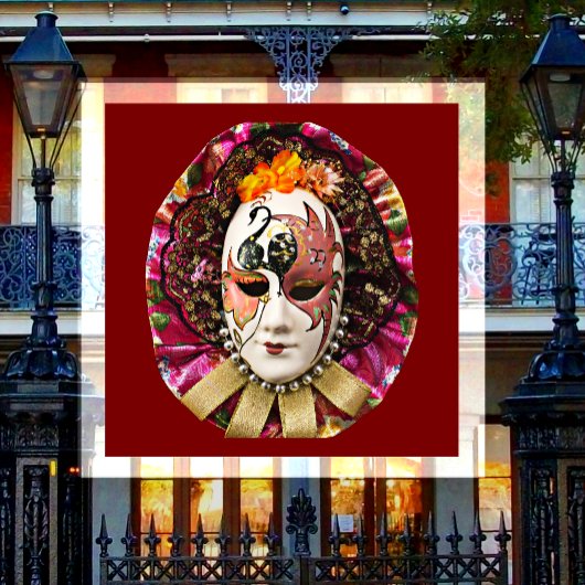 Aimant Masque de masquerade, masque de Mardi Gras 