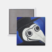 Aimant Masque de médecin de peste (Recto/Verso)