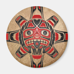 Aimant Masque de Sun de Haida