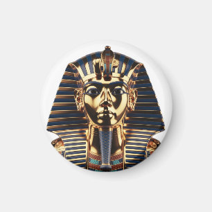 Aimant Masque Égyptien Doré Luxueux en Art