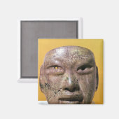 Aimant Masque funéraire, Olmec, du Mexique (Recto/Verso)