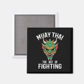 Aimant Masque Oni Muay Thai - Gi de boxe thaïlandaise et  (Recto/Verso)