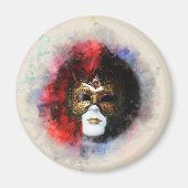 Aimant masque vénitien carnaval (Devant)