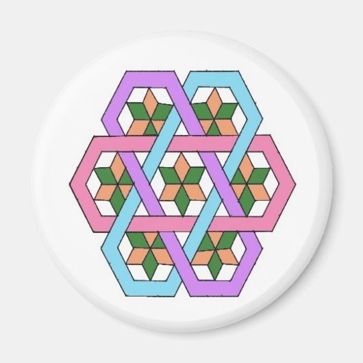 Aimant Masquer les étoiles Rangoli (Devant)