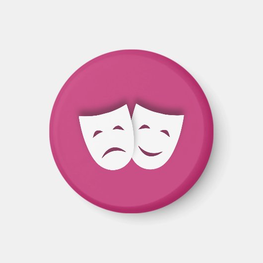 Aimant Masques de comédie et de tragédie (Devant)