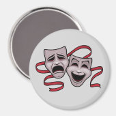 Aimant Masques De Théâtre Comédie Et Tragédie (Recto/Verso)