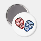 Aimant Masques faciaux classiques (Recto/Verso)