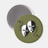 Aimant Masques Thespian (Recto/Verso)