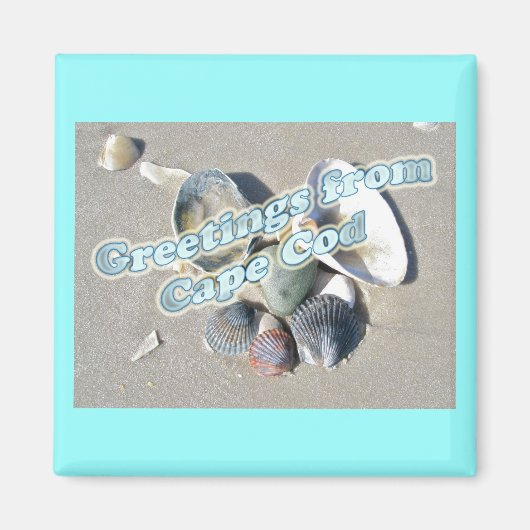 Aimant Massachusetts Cape Cod - Shell & Surf (Devant)