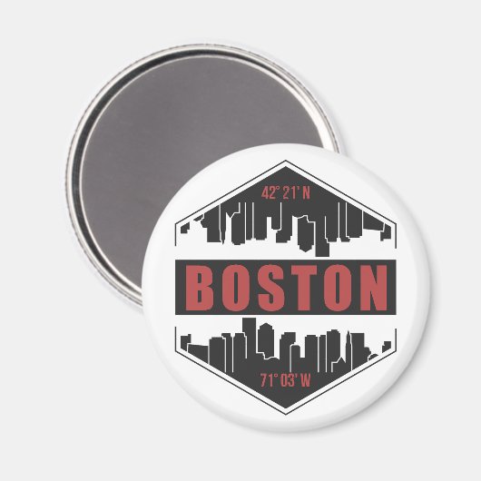 Aimant Massachusetts de Boston (Recto/Verso)