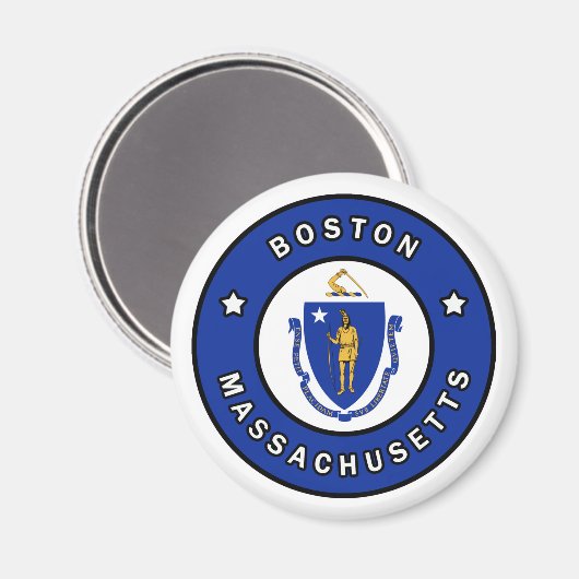 Aimant Massachusetts de Boston (Recto/Verso)