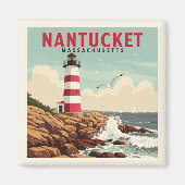 Aimant Massachusetts de Nantucket vintage (Devant)