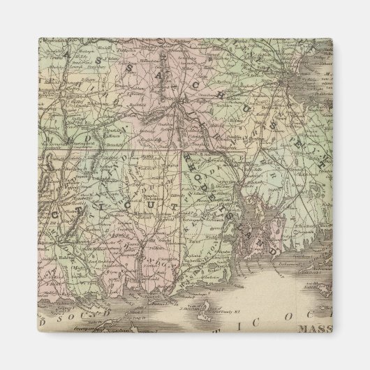 Aimant Massachusetts, Rhode Island et Connecticut (Devant)