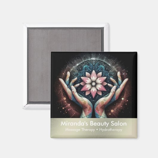 Aimant Massage Thérapie Guérison Mains Énergie Spa Bien-ê (Recto/Verso)