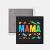 Aimant Master Builder Blocs de briques Blocs drôle Mère (Recto/Verso)