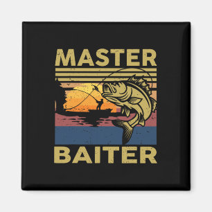 Aimant Master Byiter Chemise de Pêche Funny Grand-Père B