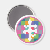 Aimant Master Chess Couleurs Carrés spéciales par Masanse (Recto/Verso)