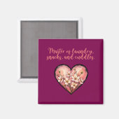 Aimant Master Of Laundry Snacks Cuddles Funny Mom (Recto/Verso)