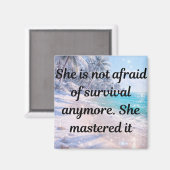 Aimant Mastered Survival - Unbreakable Strength (Recto/Verso)