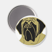 Aimant Mastiff anglais (Recto/Verso)