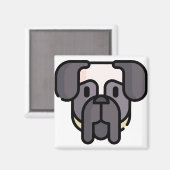 Aimant Mastiff anglais (Recto/Verso)