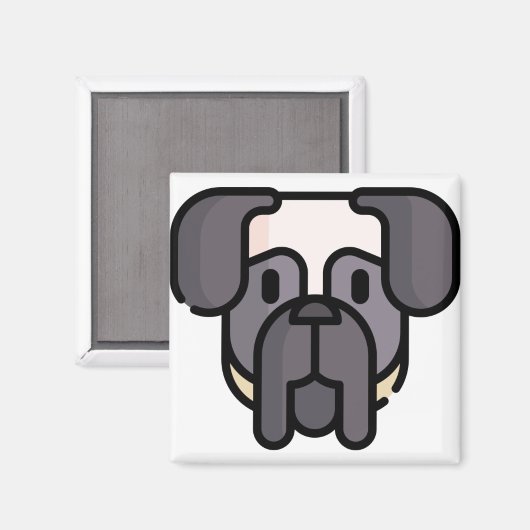 Aimant Mastiff anglais (Recto/Verso)