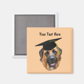 Aimant Mastiff dans le cadre de la graduation Cap Funny D (Recto/Verso)
